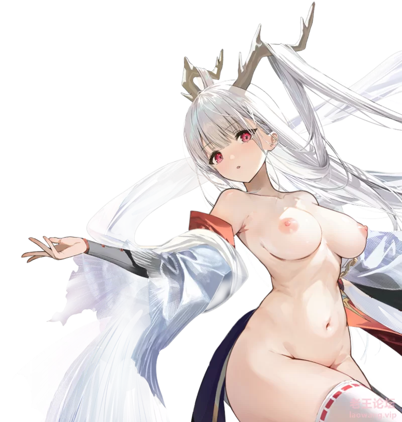 Konachan.com - 363017 ame_usari breasts cameltoe demon gray_hair long_hair nippl.png